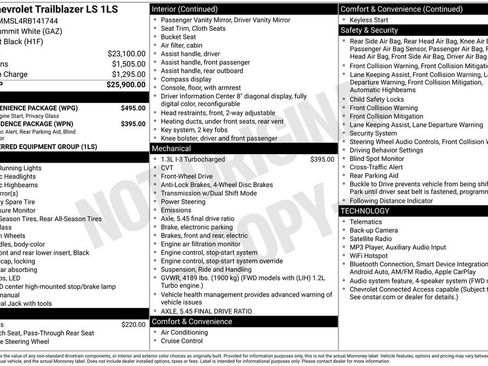 Used 2024 Chevrolet TrailBlazer LS w/ LS Convenience Package FWD image 4