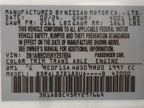 Used 2024 Nissan Sentra SV FWD image 33