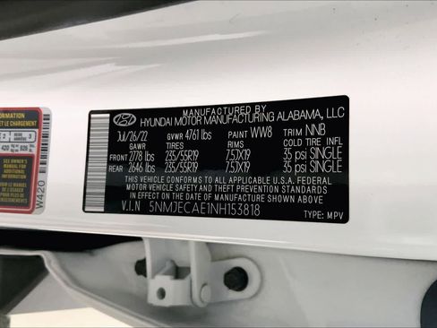 Used 2022 Hyundai Tucson Limited w/ Cargo Package AWD/4WD image 19