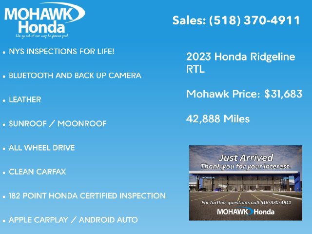 Used 2023 Honda Ridgeline RTL image 4