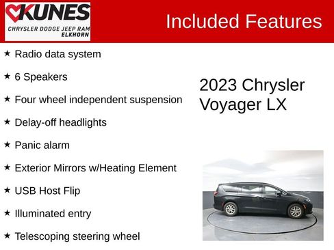 Used 2023 Chrysler Voyager LX FWD image 3