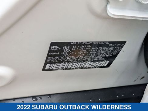 Certified 2022 Subaru Outback Wilderness image 40