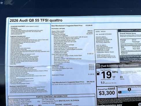 New 2026 Audi Q8 Premium Plus AWD/4WD image 16