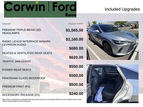 Used 2023 Lexus RX 350 w/ Accessory Package (Z1) AWD/4WD image 3