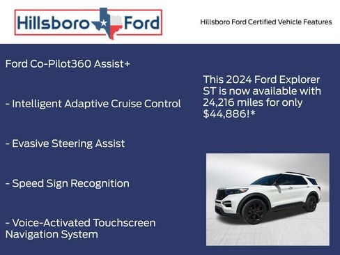 Certified 2024 Ford Explorer ST w/ Equipment Group 401A AWD/4WD image 9