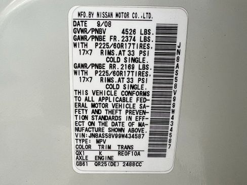 Used 2009 Nissan Rogue SL w/ Premium Pkg image 30