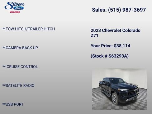 Used 2023 Chevrolet Colorado Z71 w/ Z71 Convenience Package 2 AWD/4WD image 16