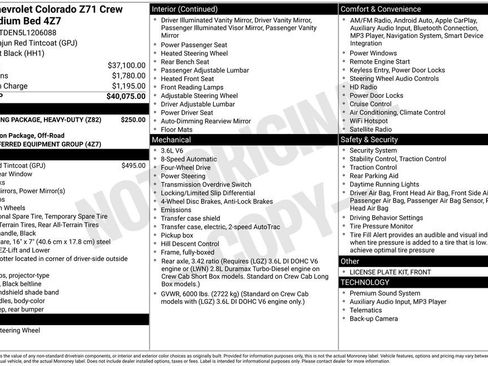 Used 2020 Chevrolet Colorado Z71 image 7