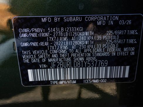 New 2026 Subaru Outback Wilderness AWD/4WD image 47