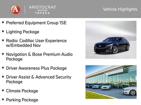 Used 2020 Cadillac CT5 Sport w/ Parking Package AWD/4WD image 2