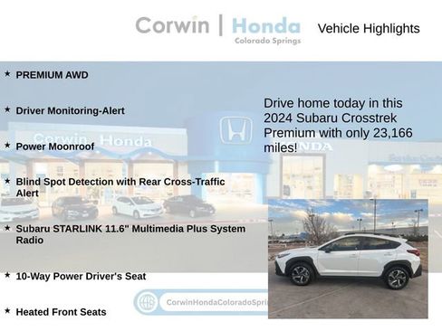 Used 2024 Subaru Crosstrek 2.0i Premium image 6