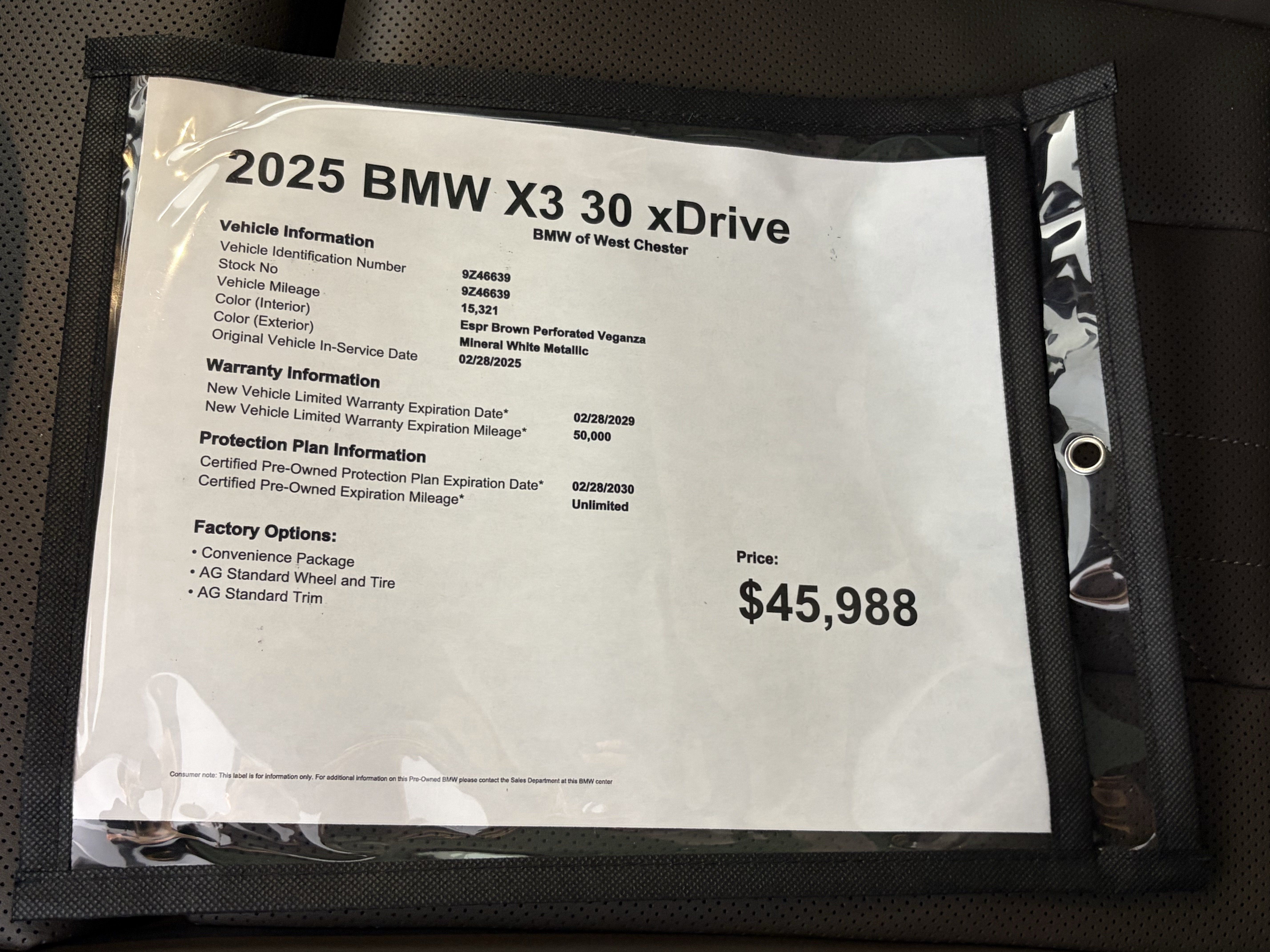 Certified 2025 BMW X3 xDrive30i w/ Convenience Package AWD/4WD image 19