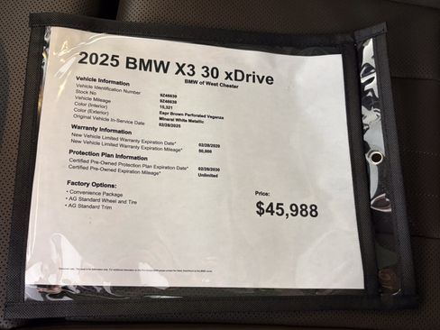 Certified 2025 BMW X3 xDrive30i w/ Convenience Package AWD/4WD image 19