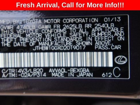 Used 2013 Lexus ES 300h w/ Luxury Pkg FWD image 49