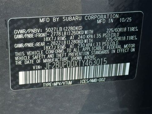 New 2026 Subaru Outback Limited image 29