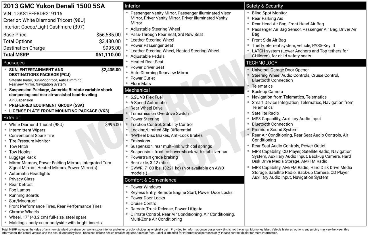 Used 2013 GMC Yukon Denali RWD image 27