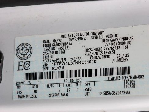 Used 2022 Ford F150 XLT w/ Equipment Group 302A High image 11