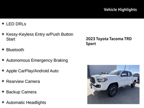 Used 2023 Toyota Tacoma TRD Sport AWD/4WD image 26
