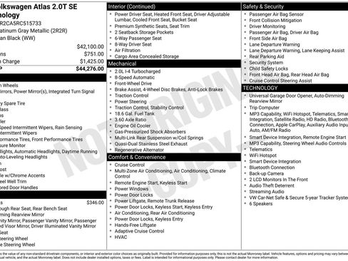Used 2024 Volkswagen Atlas SE FWD image 13