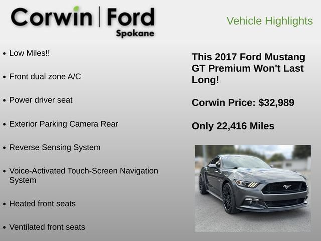 Used 2017 Ford Mustang GT Premium w/ GT Performance Package RWD image 12