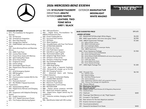 Used 2026 Mercedes-Benz E 53 AMG e 4MATIC Sedan image 87