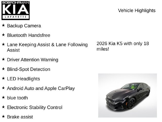 New 2026 Kia K5 LXS FWD image 7