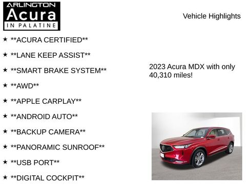 Certified 2023 Acura MDX SH-AWD image 7