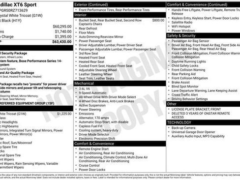 Certified 2024 Cadillac XT6 Sport AWD/4WD image 37