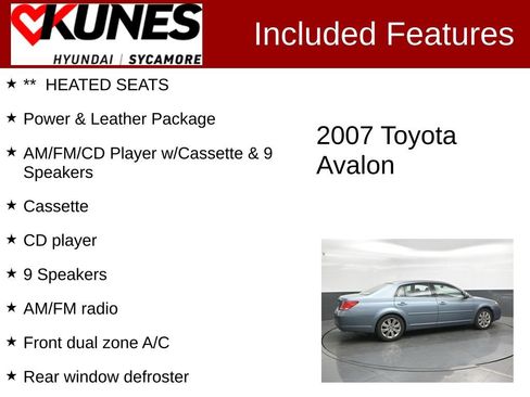 Used 2007 Toyota Avalon Touring FWD image 2