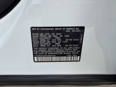 New 2026 Volkswagen Atlas SE image 27