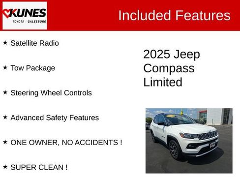 Used 2025 Jeep Compass Limited AWD/4WD image 3