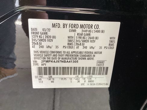Used 2022 Ford Edge ST-Line w/ Class II Trailer Tow Package AWD/4WD image 77