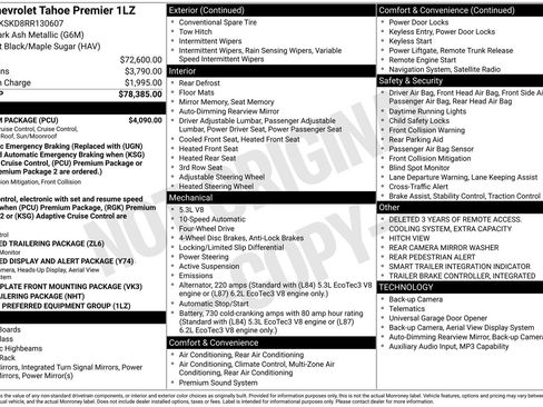 Used 2024 Chevrolet Tahoe Premier w/ Premium Package AWD/4WD image 30