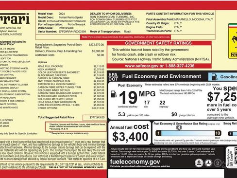 Certified 2024 Ferrari Roma Spider image 8