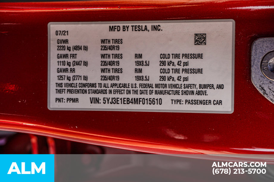 Used 2021 Tesla Model 3 Long Range AWD/4WD image 60