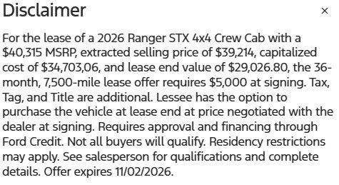 New 2026 Ford Ranger XL w/ Trailer Tow Package AWD/4WD image 31