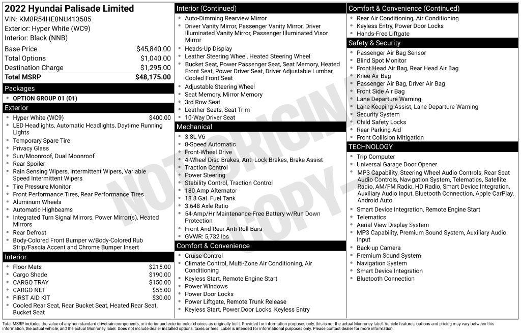 Used 2022 Hyundai Palisade Limited FWD image 7