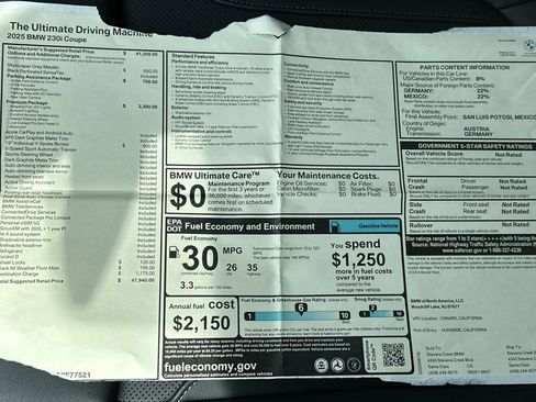 Used 2025 BMW 230i Coupe w/ Premium Package image 28