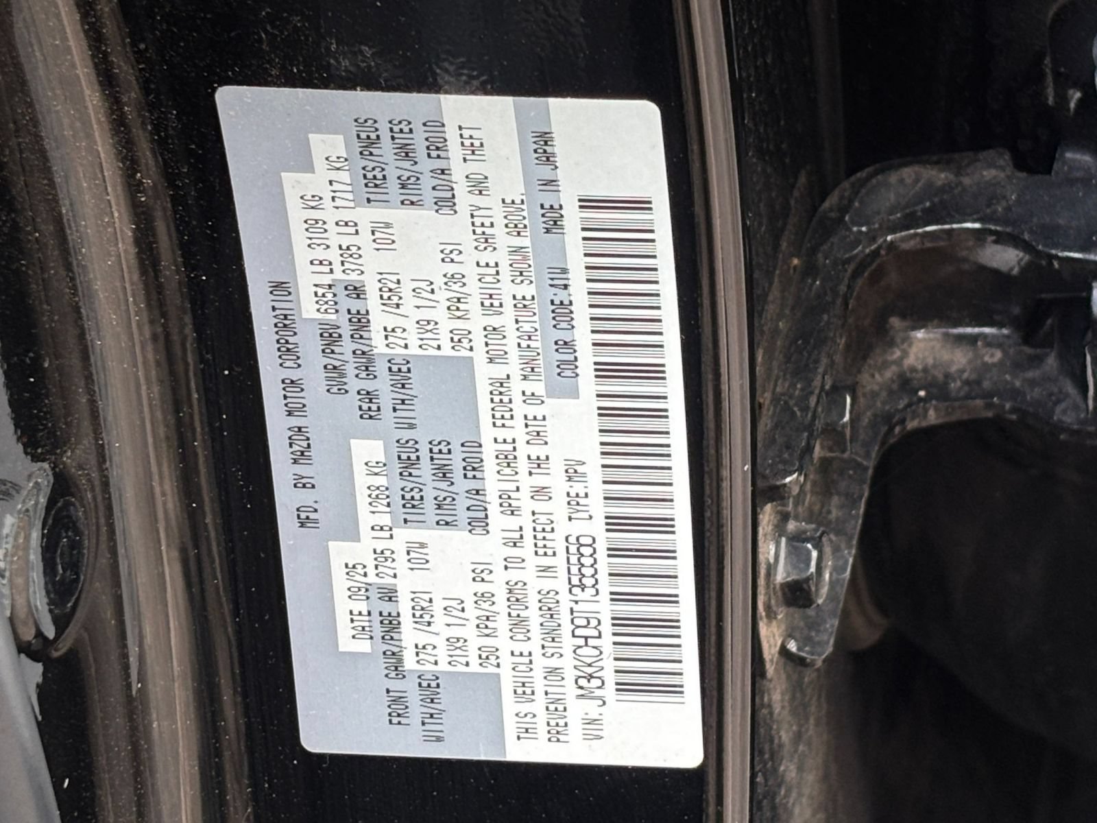 Used 2026 MAZDA CX-90 3.3 Turbo w/ Premium Sport Pkg AWD/4WD image 31