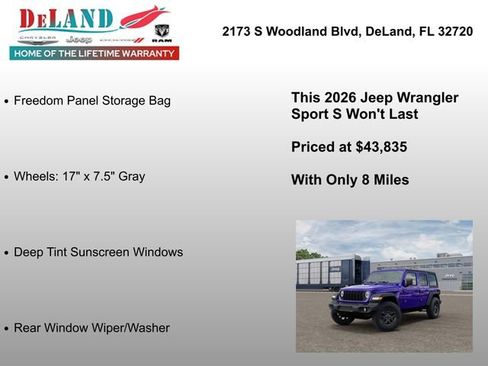 New 2026 Jeep Wrangler Sport S image 31