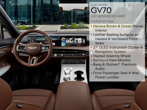 New 2026 Genesis GV70 2.5T Advanced AWD/4WD image 17