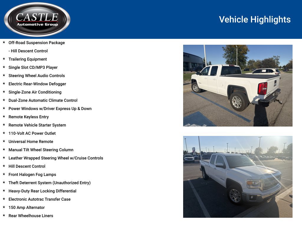Used 2015 GMC Sierra 1500 SLE w/ SLE Value Package AWD/4WD image 7