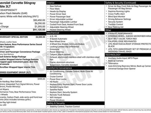 Used 2023 Chevrolet Corvette Stingray Premium Conv RWD image 46