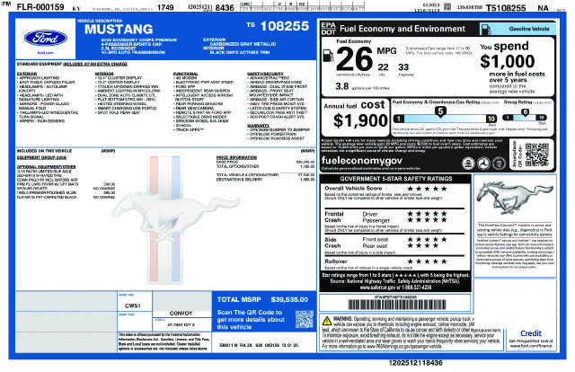 New 2026 Ford Mustang Premium RWD image 4