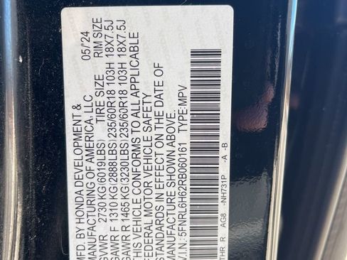 Used 2024 Honda Odyssey EX-L image 10