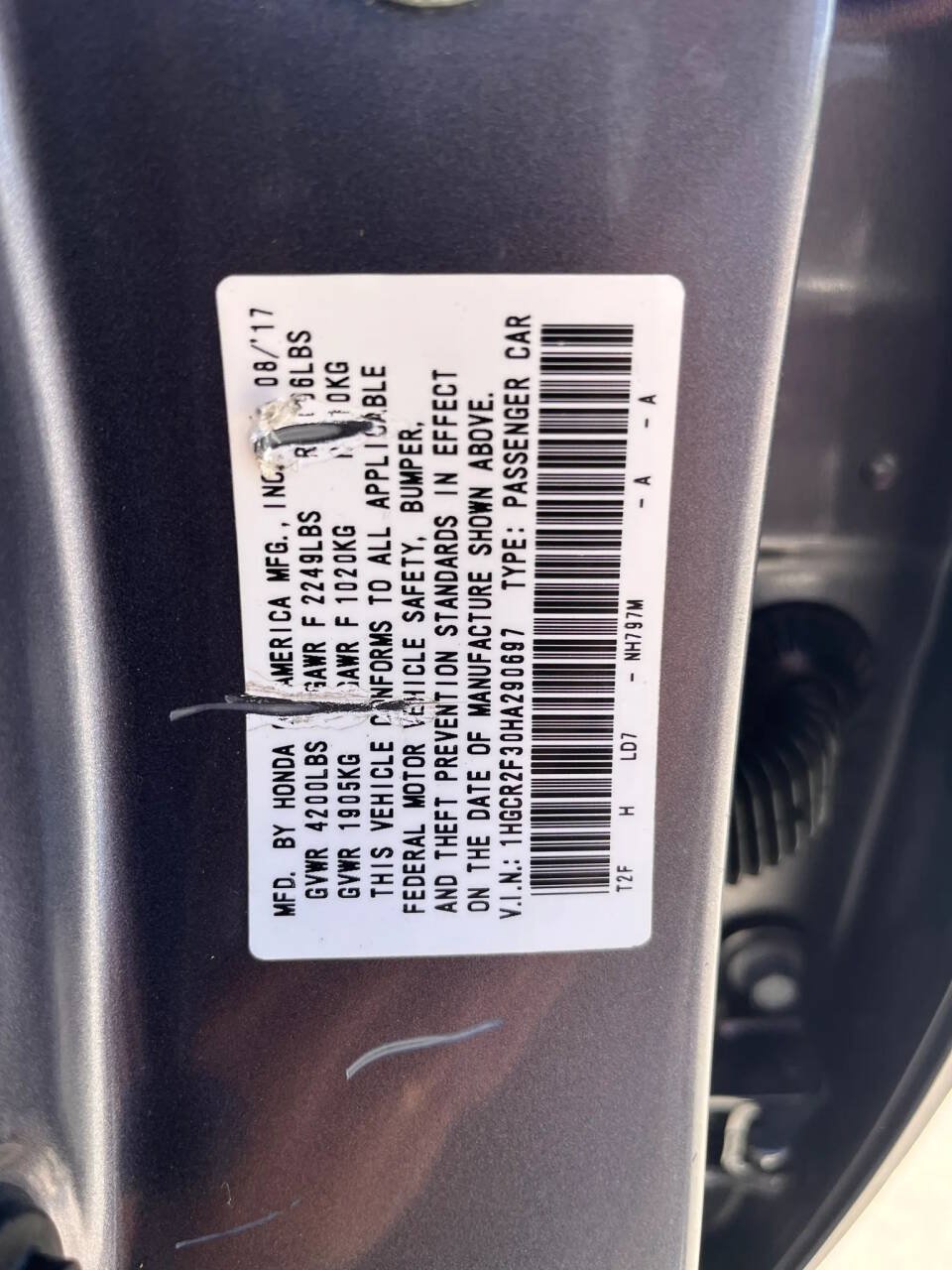 Used 2017 Honda Accord LX image 28