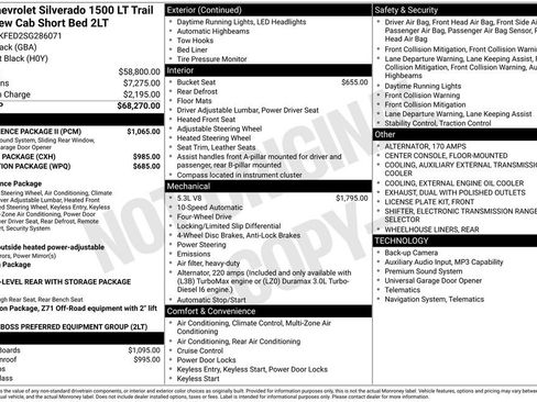 Certified 2025 Chevrolet Silverado 1500 LT Trail Boss w/ Convenience Package II AWD/4WD image 4
