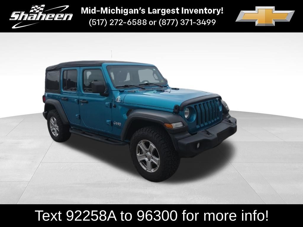 Used 2020 Jeep Wrangler Unlimited Sport S AWD/4WD image 1