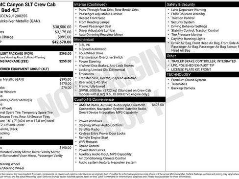 Used 2018 GMC Canyon SLT w/ Driver Alert Package AWD/4WD image 45