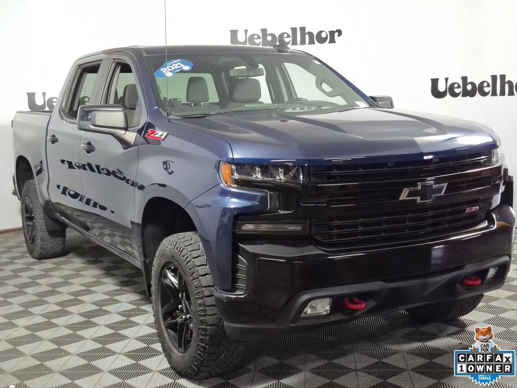 Certified 2021 Chevrolet Silverado 1500 LT Trail Boss w/ Bed Protection Package AWD/4WD 360° Tour